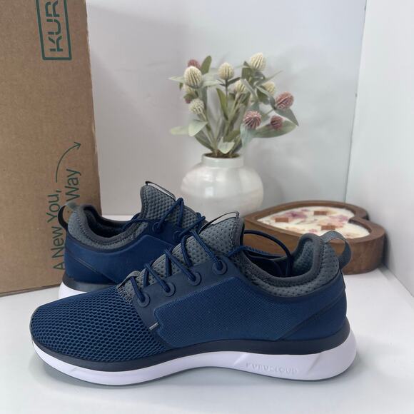 Kuru Atom Walking Comfort Sneaker Indigo/White/Basalt Men 10 Wide NWB Kuru Quantum 2 Shoes Men main image 3